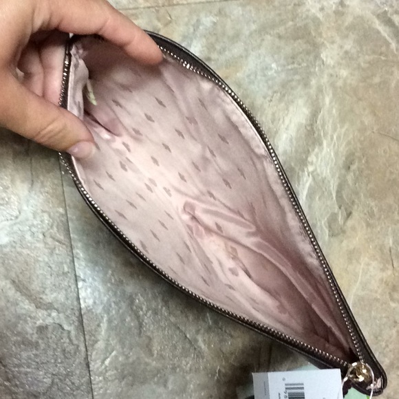 Kate spade large tweed pouch dark plum - Picture 5 of 6